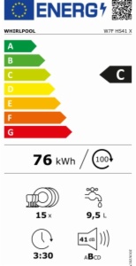 LAVAVAJILLAS WHIRLPOOL W7F HS41 X